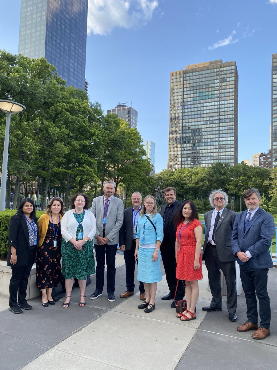 LoubierEric's tweet photo. Heureux de diriger la délégation canadienne à #UNGGIM13. Merci à @RNCan, #CTC, @PechesOceansCAN @StatCan_fra, @AAC_Canada.  Il y a eu beaucoup de conversations importantes ainsi que des collaborations avec les délégations internationales. https://t.co/4ocLY6H8nU