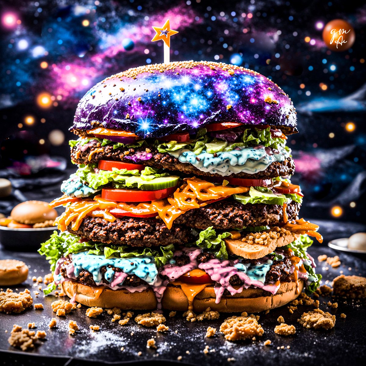 generation_gm's tweet photo. And once on mars?? 🇲🇭
I hope The galactic Burger 🍔 should look like this Mr @ElonMusk
What do you say..?
Would you take a bite?? 🤤🤤 comment 👇🏽
#Ai #Hungry #photograghy #Mars #steack #rT #stars #Galatic https://t.co/09ffBMg906