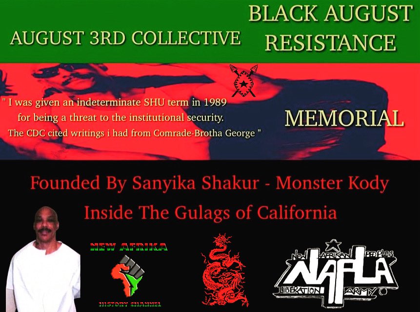 Haki_Shakur's tweet image. #BlackAugust 📚 “ i was given an indeterminate SHU term in 1989, for being a threat to the institutional security. The CDC cited writings i had from Comrade-Brotha George For this &amp;amp; writing “Black August” in a letter i was given an additional six years in the SHU Rebuild! Sanyika