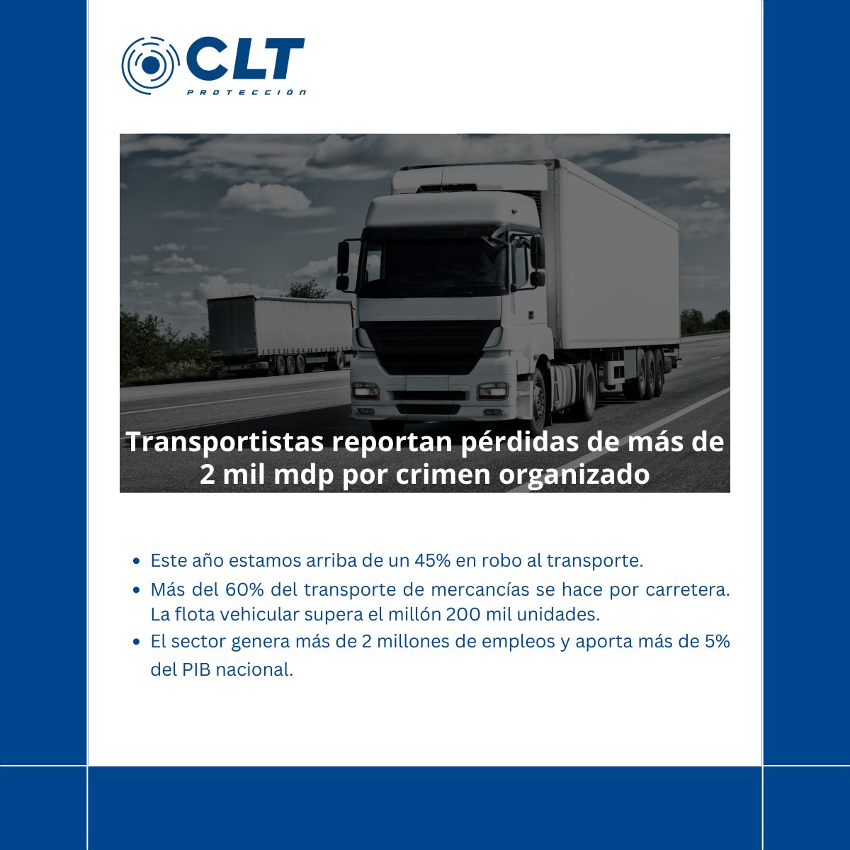 CLT_proteccion's tweet photo. #custodiadetransporte #custodiademercancia #logistica #Seguridad #roboencarretera #transporteseguro https://t.co/0aFPD4oABW