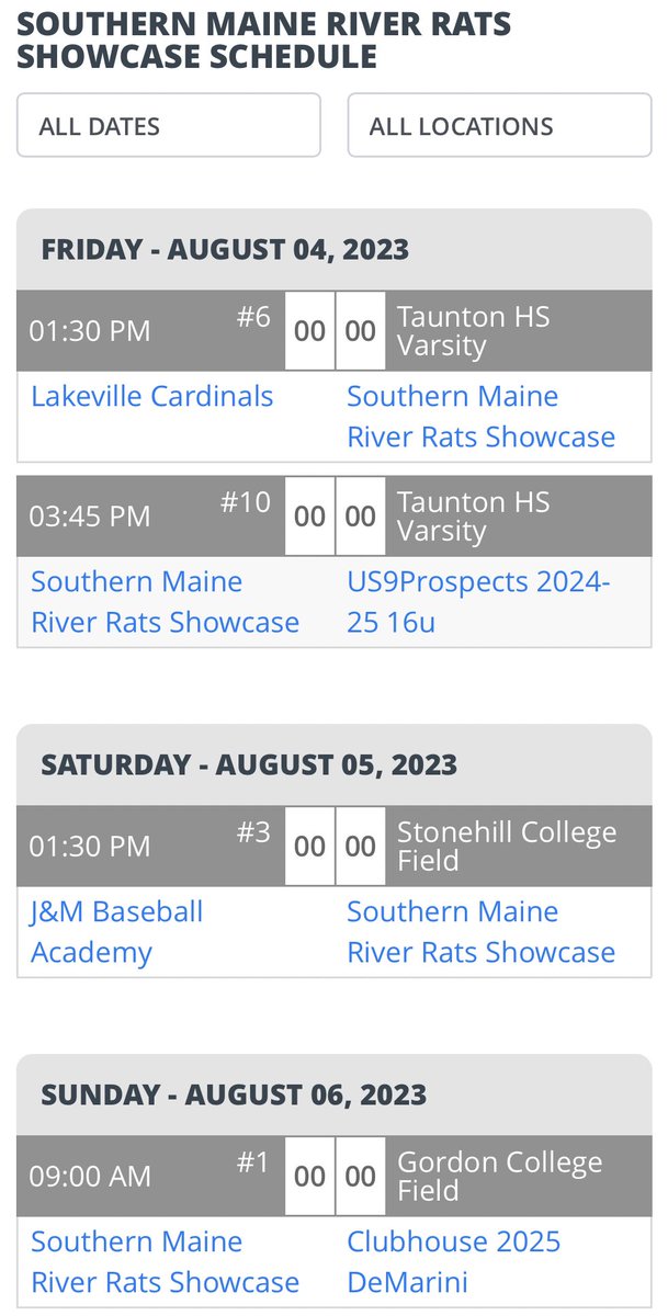 SMRR_Baseball's tweet photo. 16u Showcase upcoming @PBR_NewEngland New England Championships schedule ⬇️

G1 - 26’ RHP @_beck34edge_ 
G2 - 25’ RHP @JBbryant2025 
G3 - 25’ LHP @gavin_haggett 
G4 - 25 RHP Sam Drake https://t.co/khqkWQTrrw