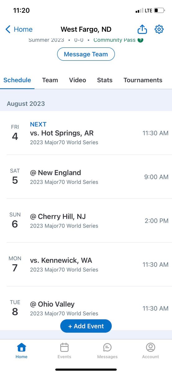 🟢🟠=🟡🔵
Our 12u Rattlers are representing West Fargo in their new gold and blue Midwest Plains uniforms at the 12u 2023 Cal Ripken Major70 World Series in Branson, Mo.

Good luck boys! You’ll represent the City of West Fargo, North Dakota, and the Midwest Plains well!