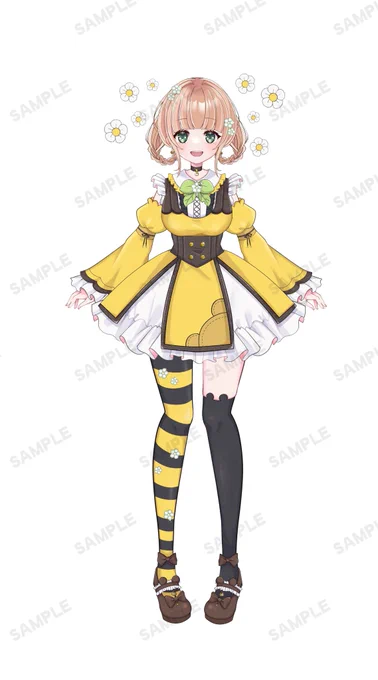 蜜姫ちっちさん の 新衣装お仕立てさせて頂きました! Live2dで動くとまた可愛いっ! 是非癒される配信を見てみてください  #みつきちっち1周年記念