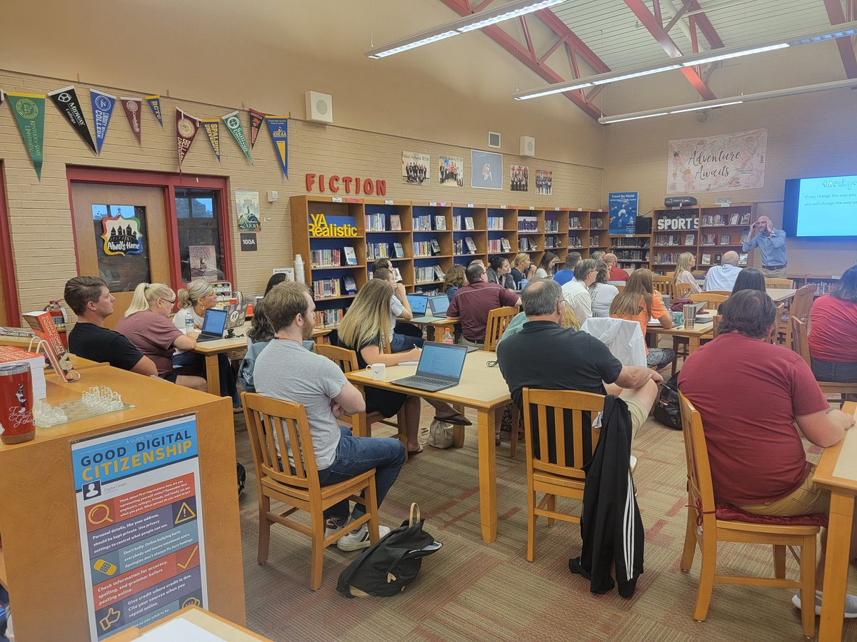 ssageser's tweet photo. 2023-2024 school year has arrived. Thanks to @TorchPrep for a great training to start our day. #WeAREHC @hcpsky @jimmasters123 @chelseytingle https://t.co/RLrnTtD36o