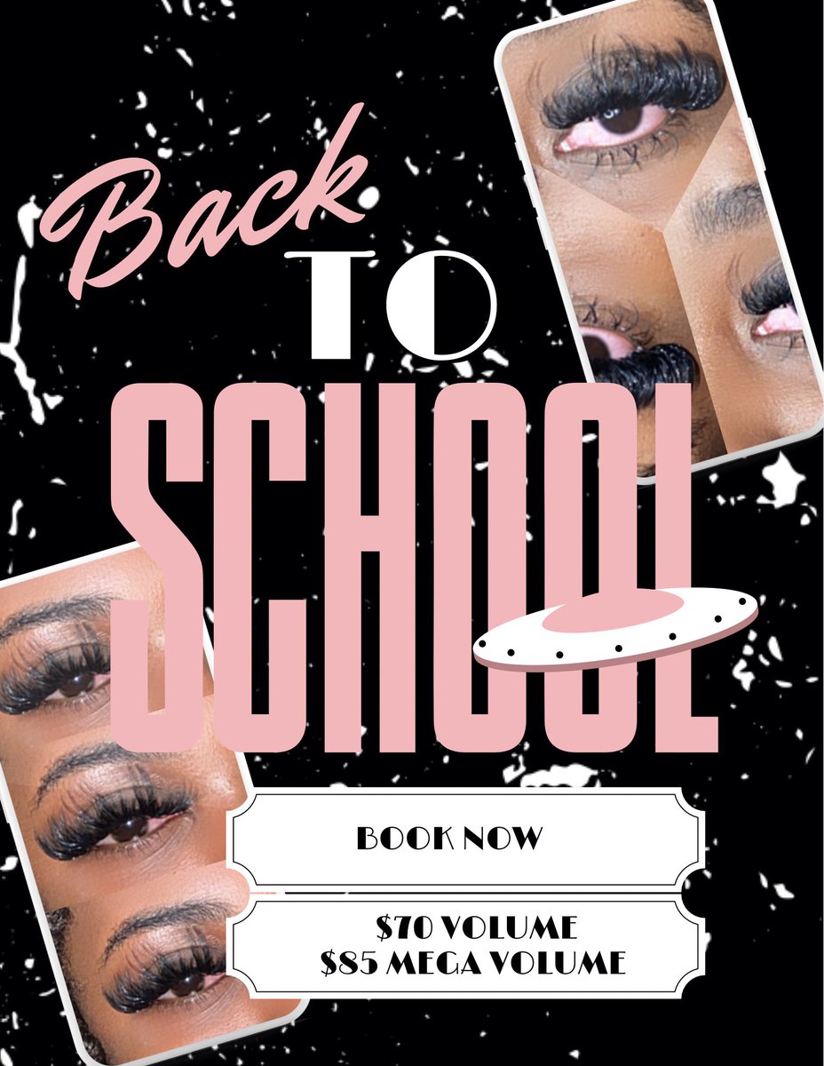 ayoominks's tweet photo. Back to school is around the corner ! 📓✏️
Book your appointments!

August calendar open. Tell a friend to tell a friend ❤️

........................................................…………..

#ayoominks  #famuhair #tallyhairstylist #tallyboutique #tallyhair #tallahasseminks https://t.co/JbT4l3DCxX