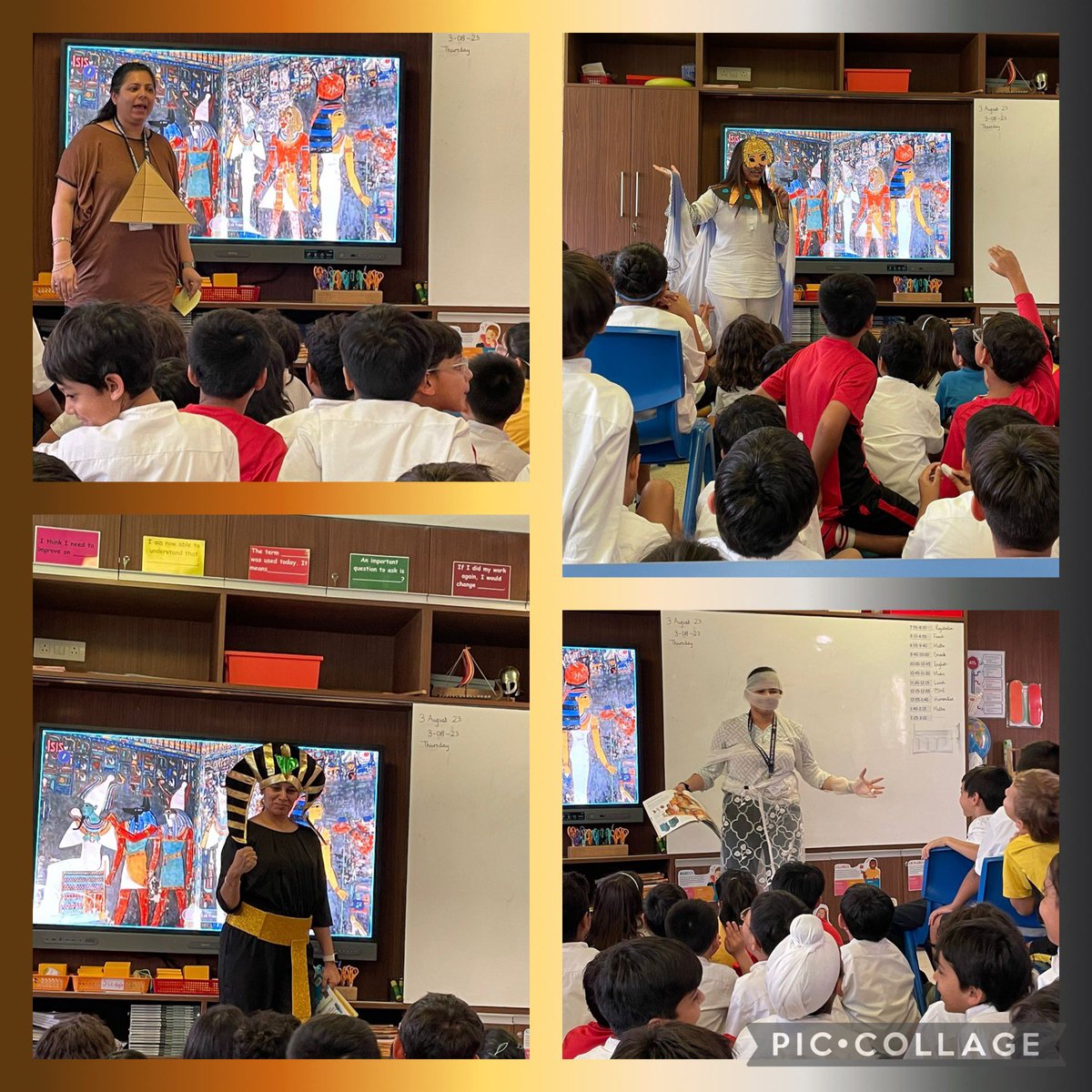 SaigalRidhi's tweet image. Welcome to Ancient Egypt @TBS_Delhi. T role play has yet again proved to be an engaging hook for the new unit in Yr4. Ss were thrilled to interact with River Nile, Cleopatra, Bastet, mummy, pharaoh and even a pyramid. #loveforteaching , #roleplay , #TBS_Delhi.