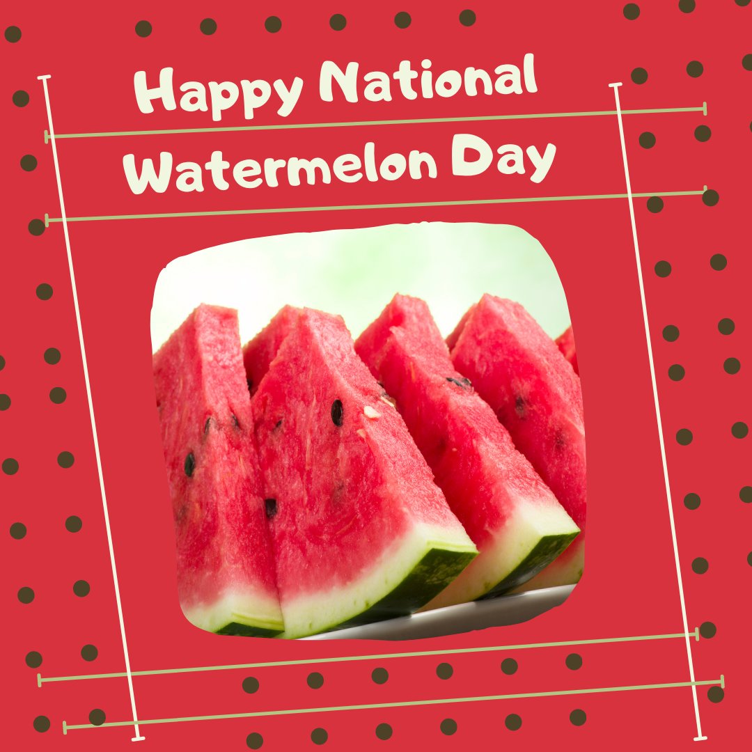 OklahomaEDA's tweet photo. It's National Watermelon Day!!  What are some of your favorite recipes for refreshing watermelon dishes? https://t.co/jggMxfb8mS