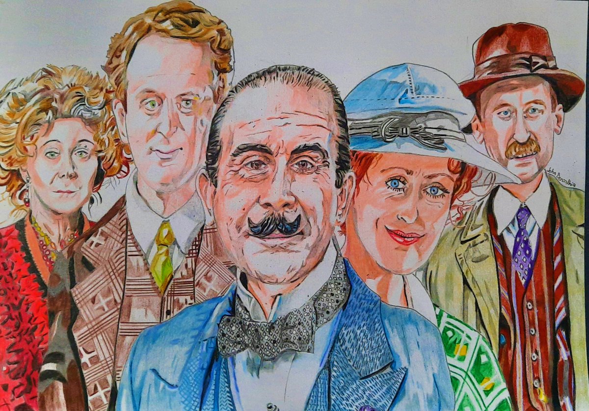 JohnBensalhia's tweet photo. 5. Hercule Poirot & all his chums.
I'm actually reasonably happy with how this one turned out, which is a surprise, given that I'm always my own worst critic. Modesty rules, right?
#HerculePoirot #AgathaChristie #DavidSuchet #Hastings #HughFraser #MissLemon #PaulineMoran https://t.co/mjj1jglBd2