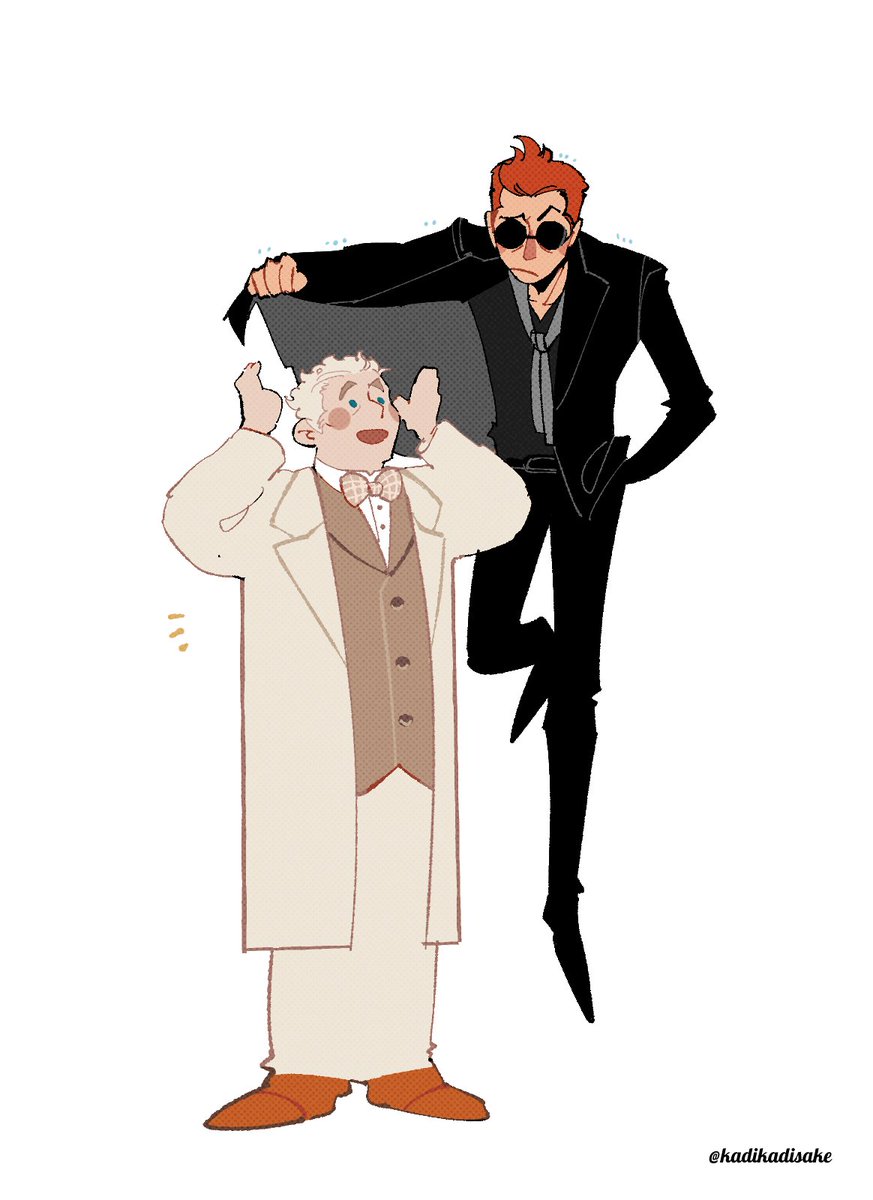 「光あれ #GoodOmensFanArt」|カヂロ/𝙠𝙖𝙙𝙞𝙧𝙤🐶のイラスト