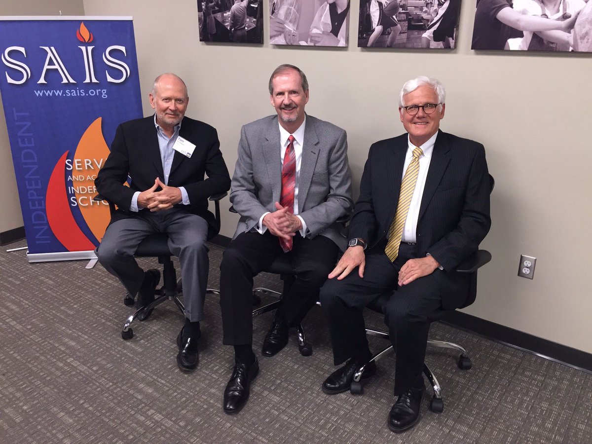 As we continue with semifinalist interviews for the next president of SAIS, today's throwback Thursday shows past presidents Tom Redmon, Steve Robinson, and Kirk Walker. Current search updates can be found at ow.ly/sjeQ50PpnU8