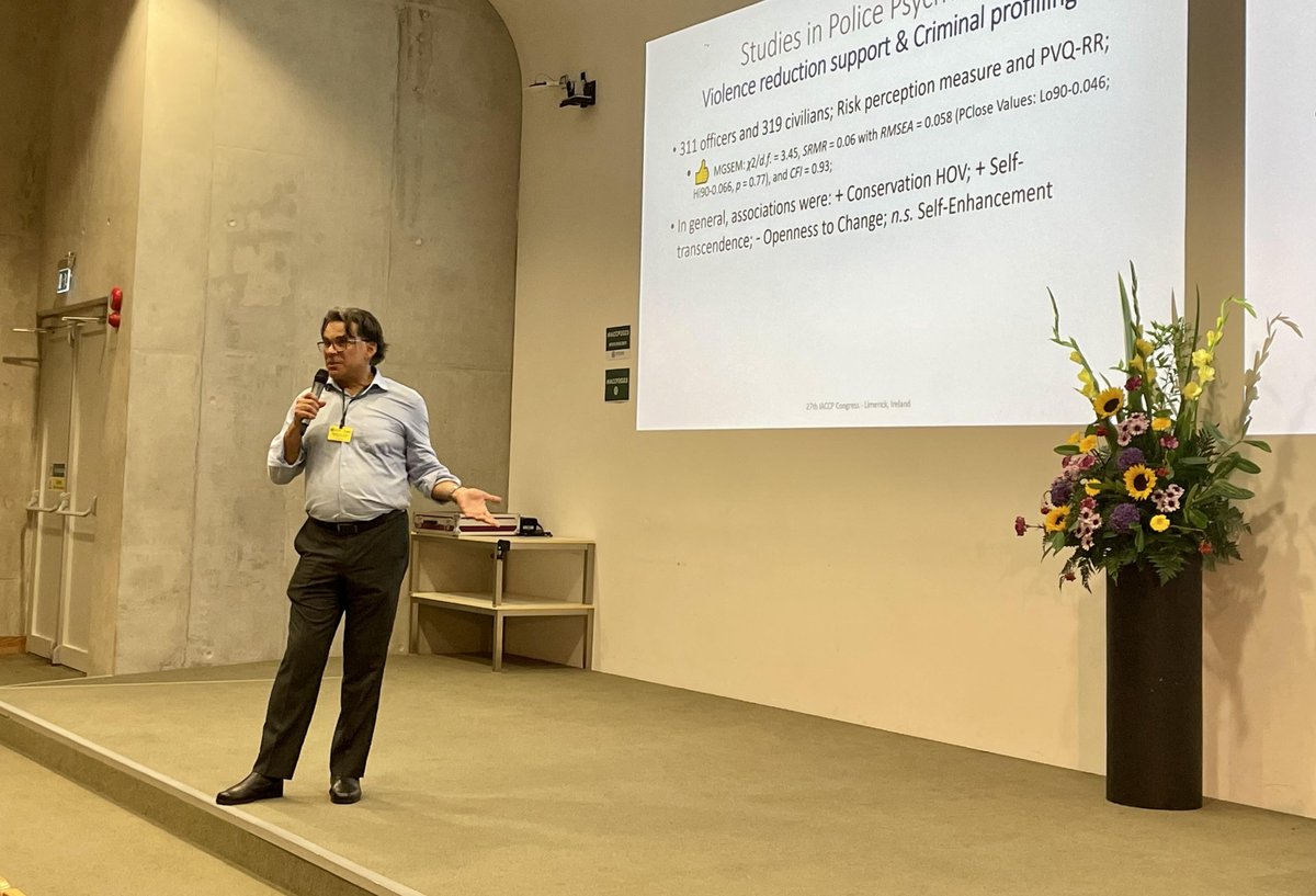 IACCP2023's tweet photo. Great insights from Dr. Cláudio Vaz Torres into police psychology and the crucial role of stress management💡 

#IACCP2023 #policepsychology #psychology #brazil  - via Whova Event App https://t.co/dCs82dYgsp