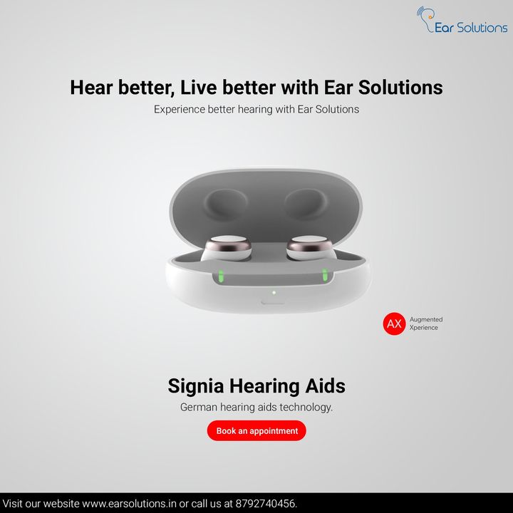 earsolution's tweet photo. 🔊 Experience the World of Crystal-Clear Sound with Signia Hearing Aids! 🔊
📞 Call us at 8792740456 or visit https://t.co/Kz2SSv4Ns5 to book your FREE hearing consultation now! Don't miss out on this life-changing opportunity! 🙌
#Signia #heairngaids #earmachine #hearingaid https://t.co/74YLA7IZSy
