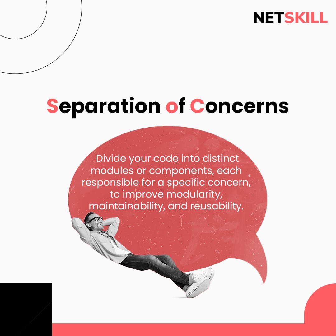 vishwasmudagal's tweet image. #TutorThursday is here! Have you heard about #SeparationOfConcerns. Interested to learn more about this? Comment below!

#NetSkill #Tips #Programming #Principle #Knowledge #Interesting #Facts #CodingPrinciple #LearntoCode #ProgrammingTips #CodingTips