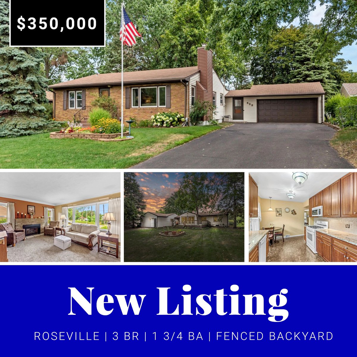 MichaelJSharp's tweet photo. Don't wait too late before it's gone! This wonderful Roseville home with three bedrooms and one and 3/4 baths features an amusement room, fenced backyard, and an attached garage with a workshop. For more information on this move-in ready home, visit https://t.co/OZ9smrxNtI. https://t.co/TMgyYN21YS