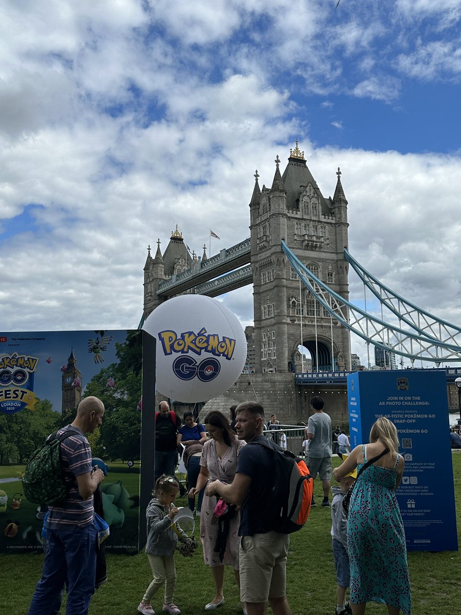 JunieandJim's tweet photo. @PokemonGOHubNet @kittyrambles London is ready !!  Enjoy every minute @kittyrambles #PokemonGOFest2023 https://t.co/IEMZQeNEfl