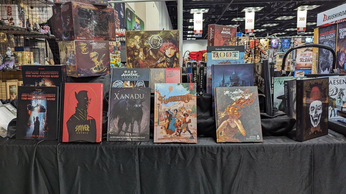 ENnies's tweet photo. Just some of the 2023 ENNIE nominated products available for browsing at Booth 116. #weregonnaneedabiggerbooth https://t.co/QuQsoKUVs6