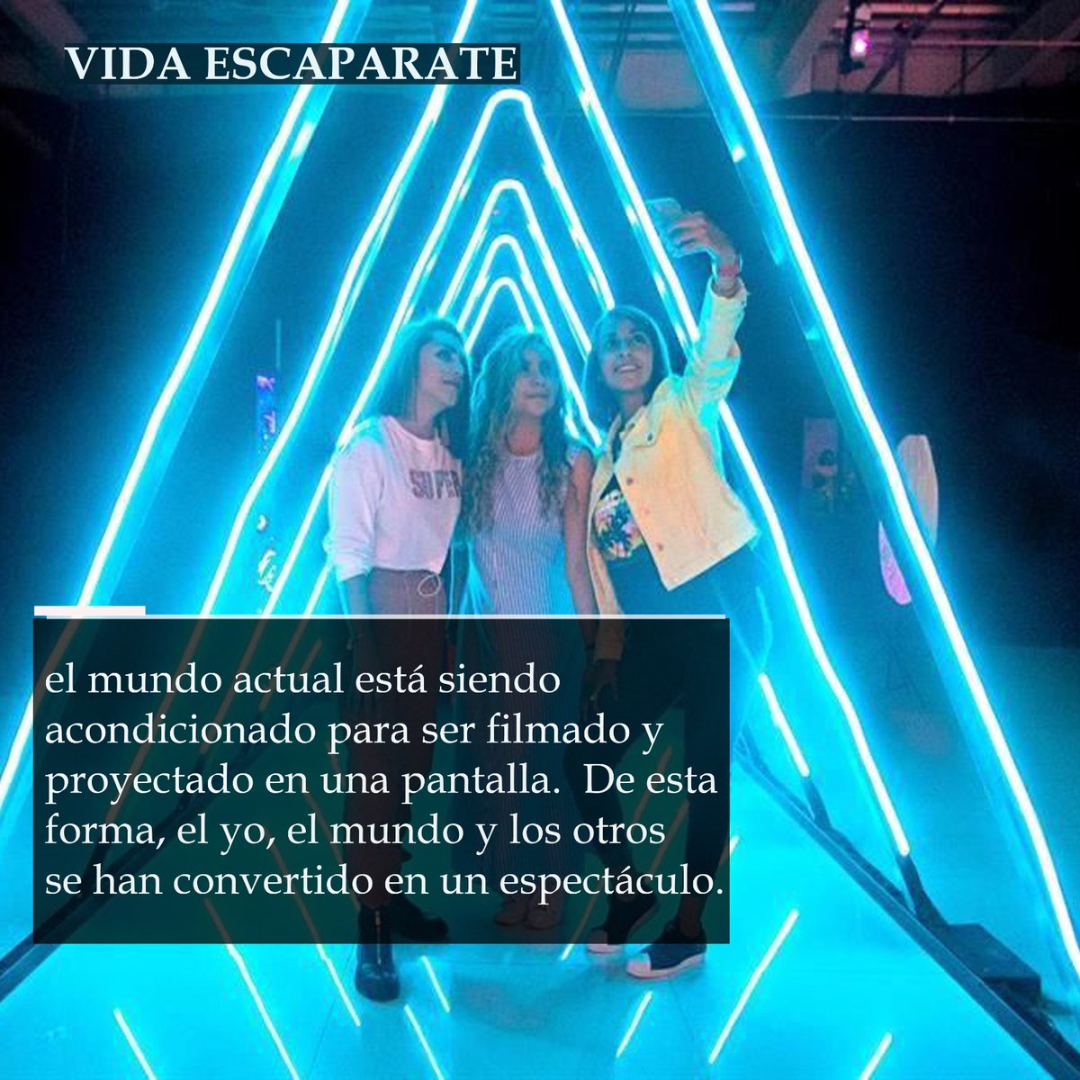JuliaLescano22's tweet photo. #MarcAugé señaló que es evidente que los medios de comunicación y los desarrollos tecnológicos ejercen una influencia considerable sobre «la organización del guion, la posición de los actores y, de cierta manera, sobre el estatuto de la ficción». 

#VidaEscaparate https://t.co/0wVRJG4y7i