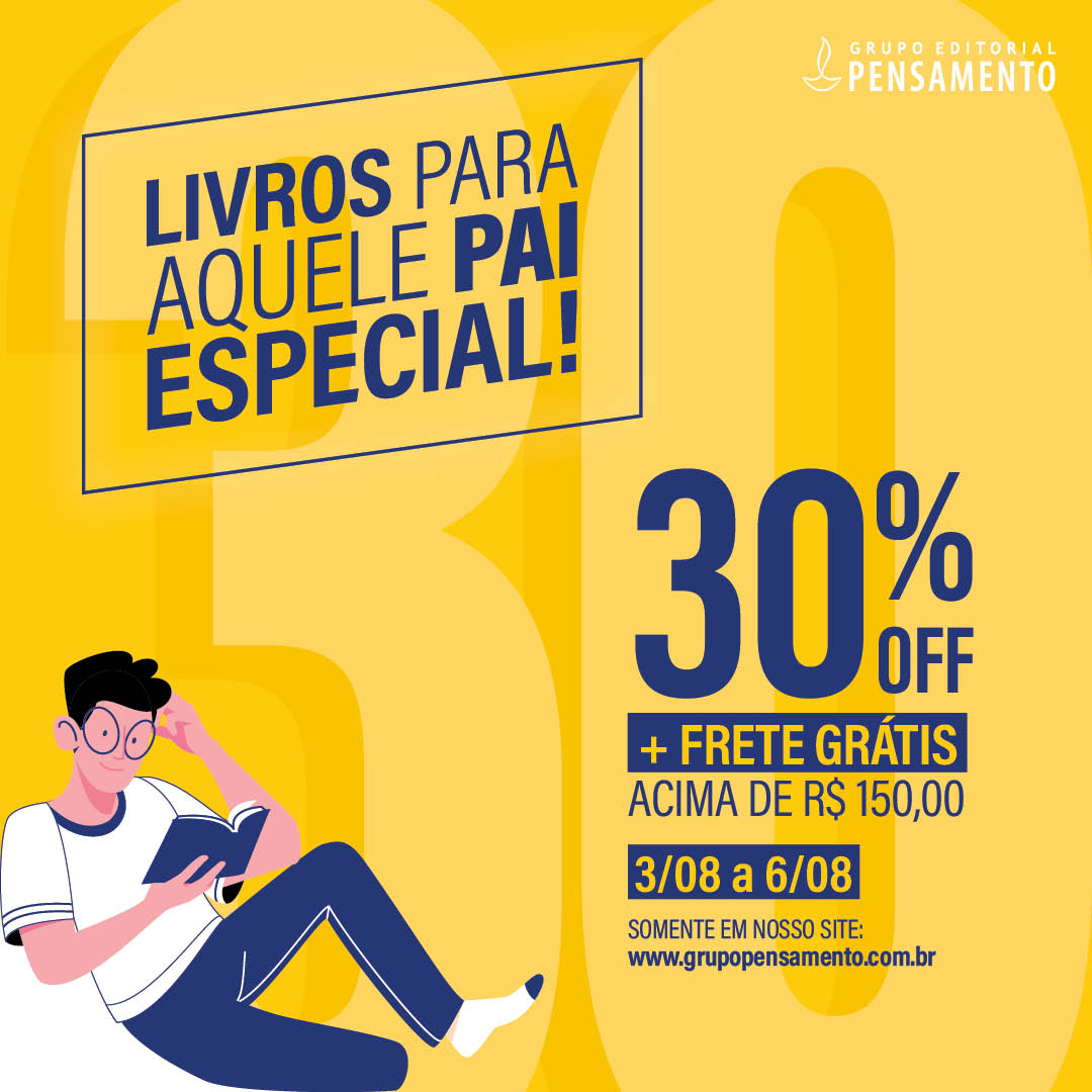 Descubra a alegria de presentear neste Dia dos Pais com nossa imperdível promoção! 🛍️🎈

💰30% off + frete grátis acima de R$ 150 reais

🗓 De 03/08 a 06/08

Aproveite e compre agora! Link do nosso site na Bio!

#promoção #diadospais #livros #EditoraSeoman