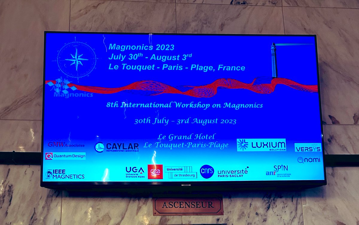 Magnonics 2023 conference : another one dispatched.

🇫🇷 🥖 

#magnonics