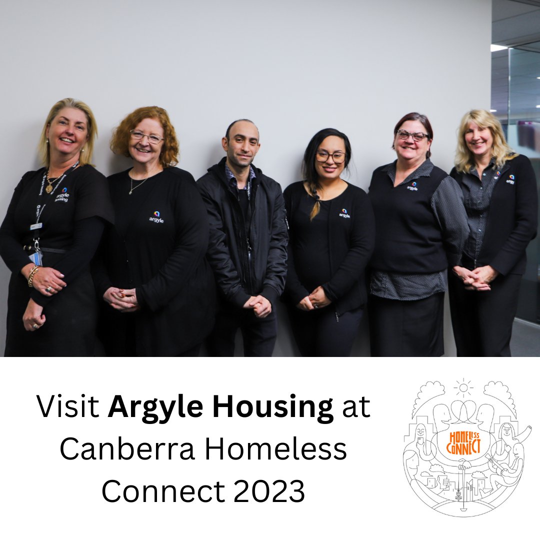 CBRHomelessCnct's tweet photo. Service spotlight: Argyle Housing
Argyle Housing is a not-for-profit community-based provider of social and affordable housing.
#homelessconnect
#cbr
#cbrhomelessconnect
#homelessconnect2023
#accomodation #housing https://t.co/q4OnMCPdqY