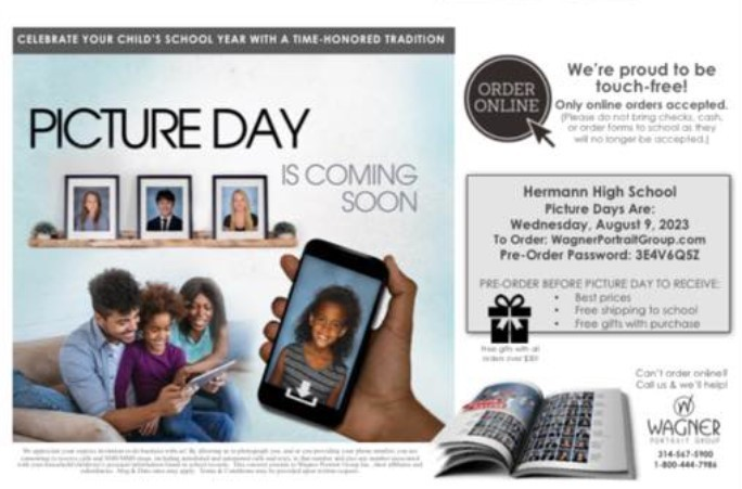 HermannBearcats's tweet photo. Reminder for all Middle and High School Families - Welcome Day is August 9th! Don't forget school pictures are taken that day as well. https://t.co/7eJPa0bMq1