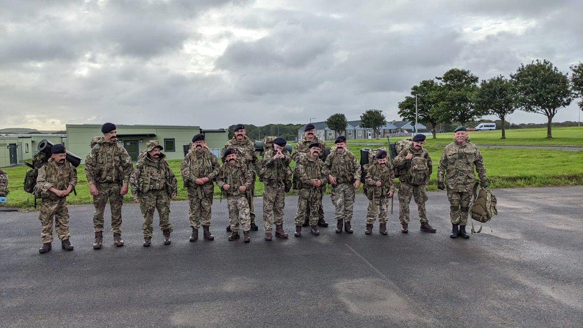 Gosport Jr RM cadets preparing for the field phase of summer camp @VCCcadets, nice to see the Gosport tash tradition and the cheerfulness in the face of adversity in the wonderful Welsh weather! Wishing I was with you, WO2 (VCC) Jarmain...