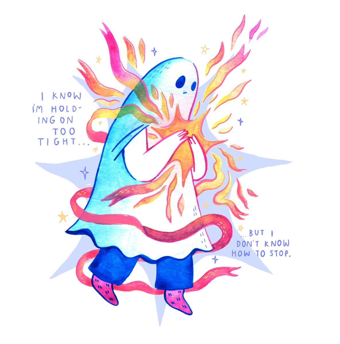 thesadghostclub's tweet photo. 'I know I'm holding on too tight... But I don't know how to stop.' https://t.co/e3rB28Javj