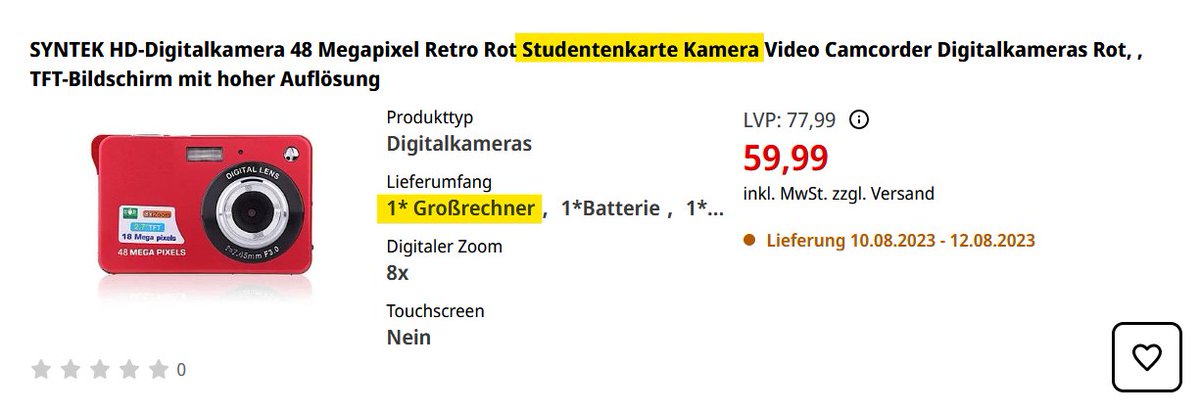iKrisley's tweet photo. Also wer da jetzt nicht zuschlägt, ist selbst schuld. Beim @MediaMarktAT gibt's aktuell eine "Studentenkarte Kamera" um unter 60 Euro! Im Lieferumfang ist sogar auch ein Großrechner enthalten. Bitte, gerne! #protipp https://t.co/uqcdfG39M6