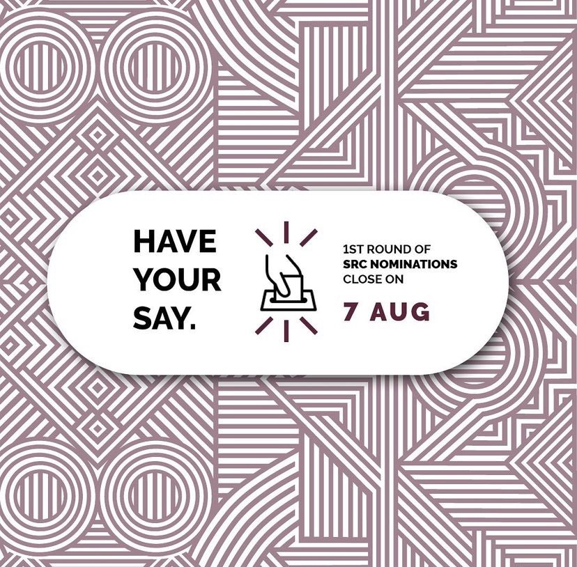 2023/24 SRC NOMINATIONS 🗳✨ 

Submit your SRC nominations to electoralcommission@sun.ac.za by 7 August 2023