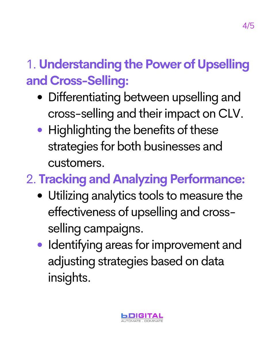 bridgette_boss's tweet photo. 📈 Unlock CLV potential with automated upselling &amp; cross-selling! 🤖 

✅Boost your revenue and customer loyalty with https://t.co/bD0o1K4tDv consulting.

#DigitalMarketing #Automation #CustomerLifetimeValue #Upselling #CrossSelling #BDigitalConsulting #GrowYourBusiness https://t.co/pwDxkoSZBt