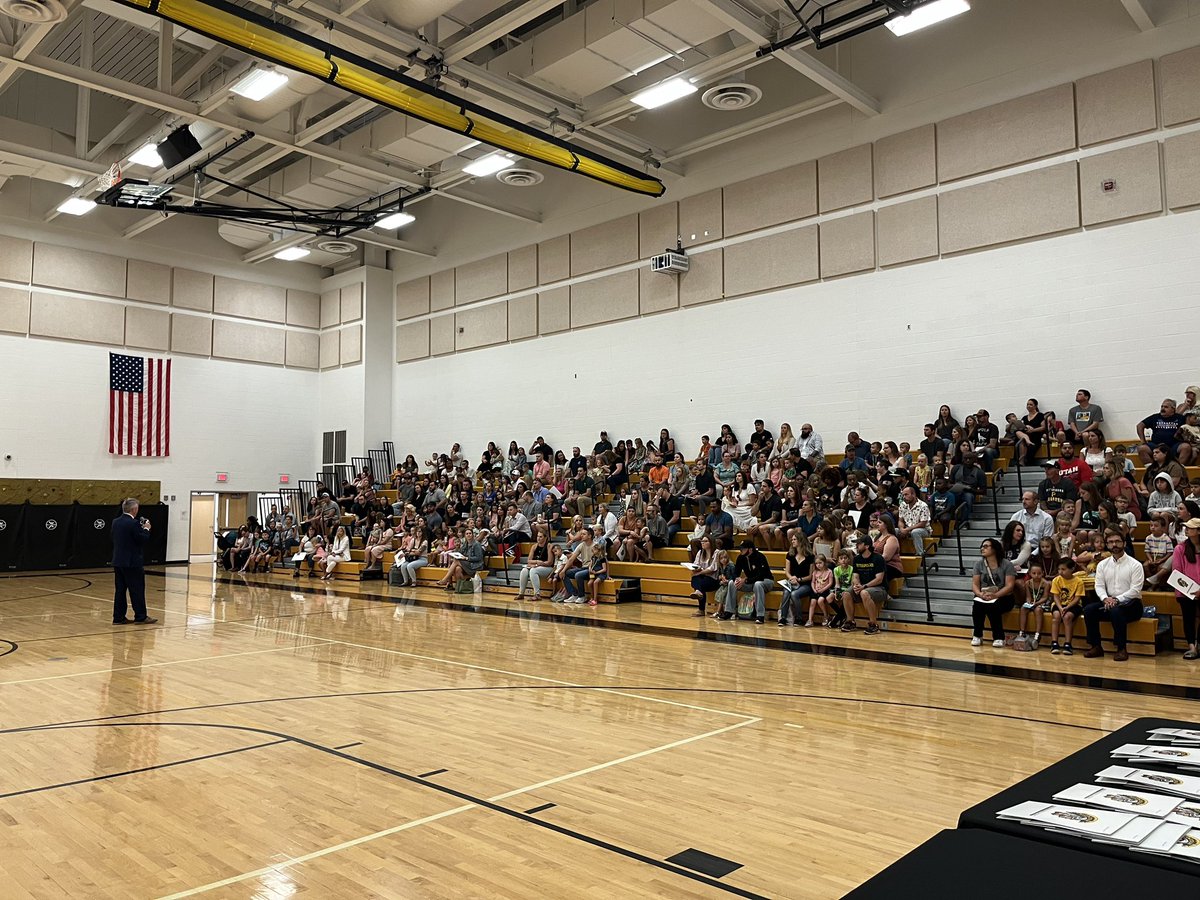 MES New student orientation. Excited to welcome our new Little Spartans!