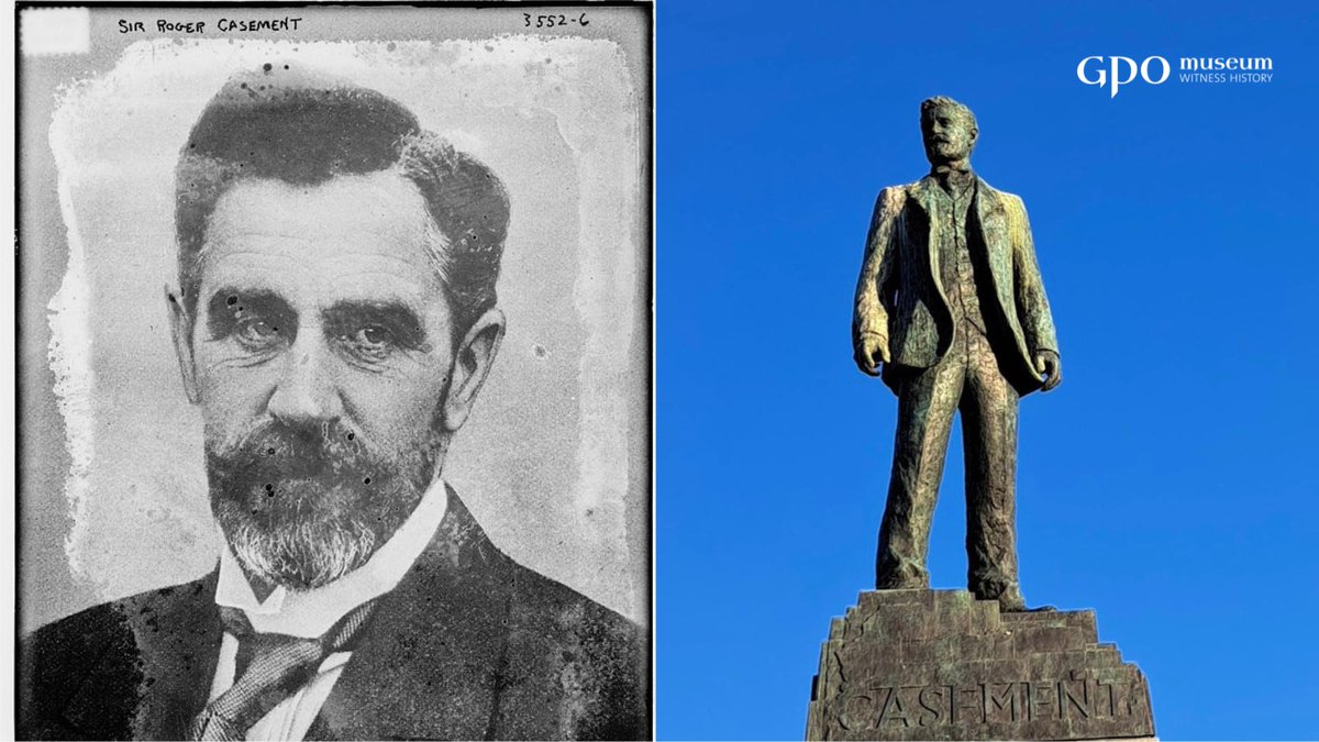 gpowithistory's tweet photo. “...now I am on no hill, with no waves to see or hear far off. With no sea, but only the illimitable and no sea to gaze at. Death is not dark, but only deeper blue.”

On this day in 1916, Sir Roger Casement was hanged following a highly publicised trial. https://t.co/yXOyR61ZYM