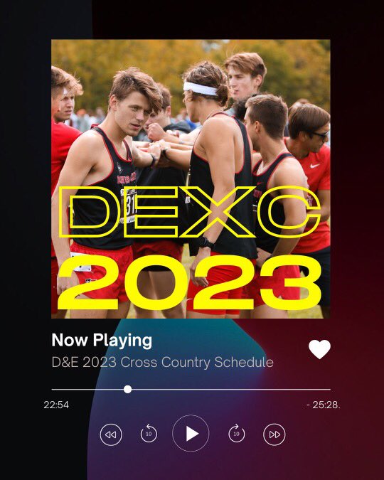 senatorxctrk's tweet photo. Now Playing: 2023 D&E Cross Country Schedule
#DEXCTF https://t.co/wMFgGFTDf6