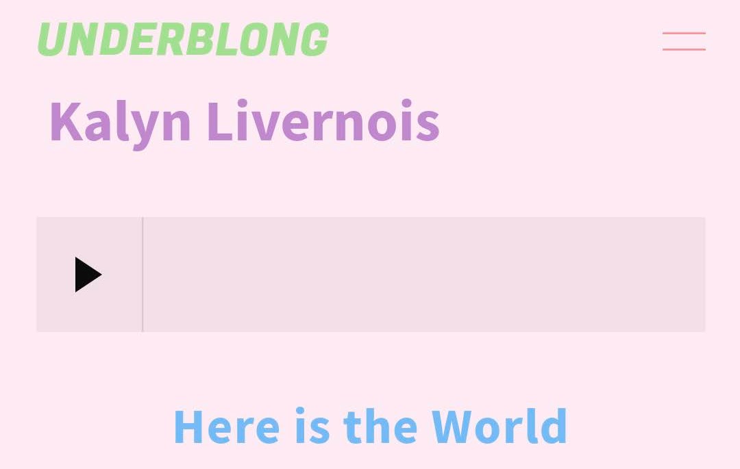 KalynRoseAnne's tweet photo. I am over the diaphanous moon to have a poem in the new (truly incredible, truly hot) issue of @underblong. Thank you @chenchenwrites and @samforbreakfast for having me! ✨ https://t.co/UbrK53HzkP