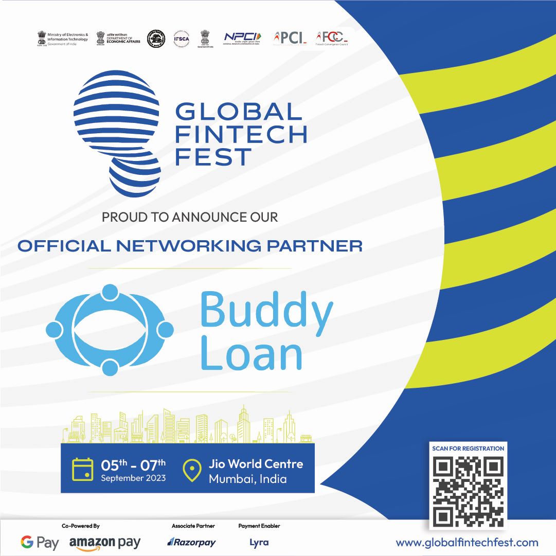 GffFintechfest's tweet photo. Global Fintech Festival is proud to announce 
@Buddyloan_in  as our esteemed Official Networking Partner.

Join us for this incredible conference and explore the latest trends in fintech.

Know more - https://t.co/W1RbbD7ig7 https://t.co/9ZU9ilB8k8