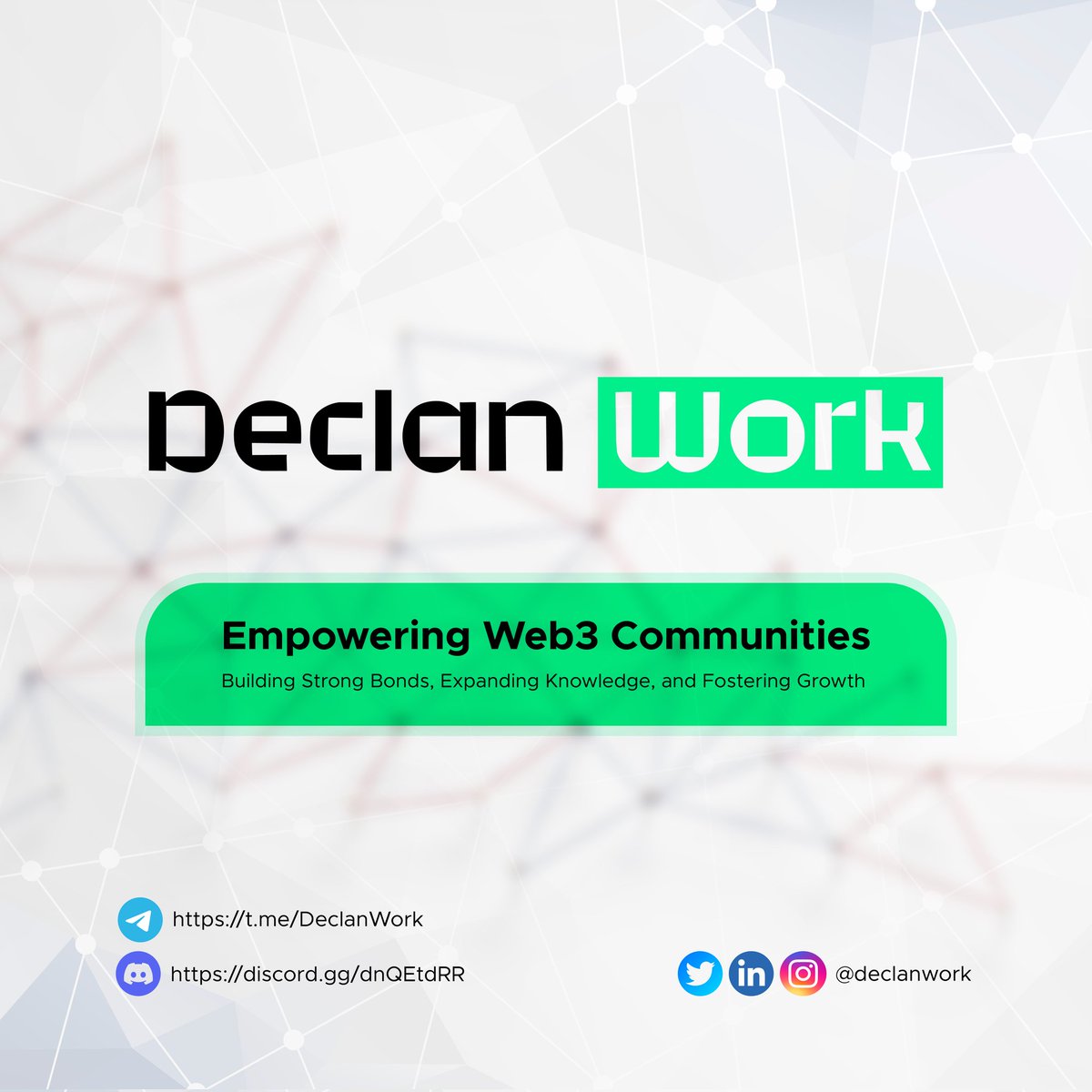 declanwork's tweet photo. Exploring Web3
π Ready to explore Web3? Dive into the world of decentralized networks, blockchain technology, and the future of the internet.
#Declanwork
#Web3
#FreelanceInWeb3
#ExploringTheFuture https://t.co/JSA4x3dVFR