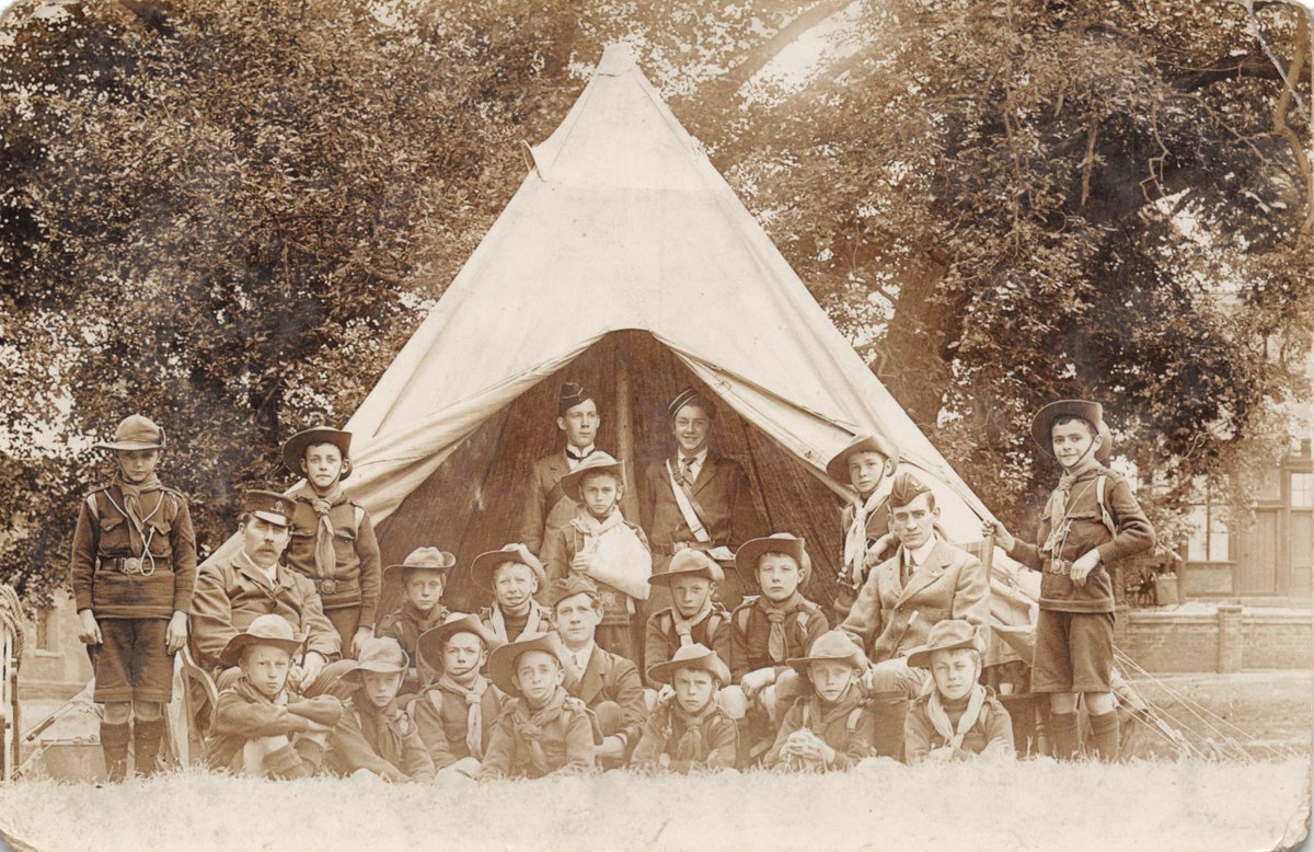 BBArchiveTrust's tweet photo. On our Virtual Museum you can listen to a first-hand account from Terry Bonfield who attended the first experimental Scouts camp on Brownsea Island in 1906 ποΈ
π| https://t.co/VppPB0hlLp
@scouts @UKScoutNews #Camping #BoysBrigade #BBCamp23 #Museum #History #Archives https://t.co/cjIJ1HYFgO
