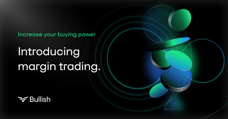 Bullish's tweet photo. 📣 Introducing margin trading – now live on #Bullish.

Marking the next phase in our product lineup &amp; tailored to meet customers' needs, margin trading on Bullish maximizes capital efficiency &amp; unlocks greater potential for capturing market opportunities.

Come check it out! 🔥🚀