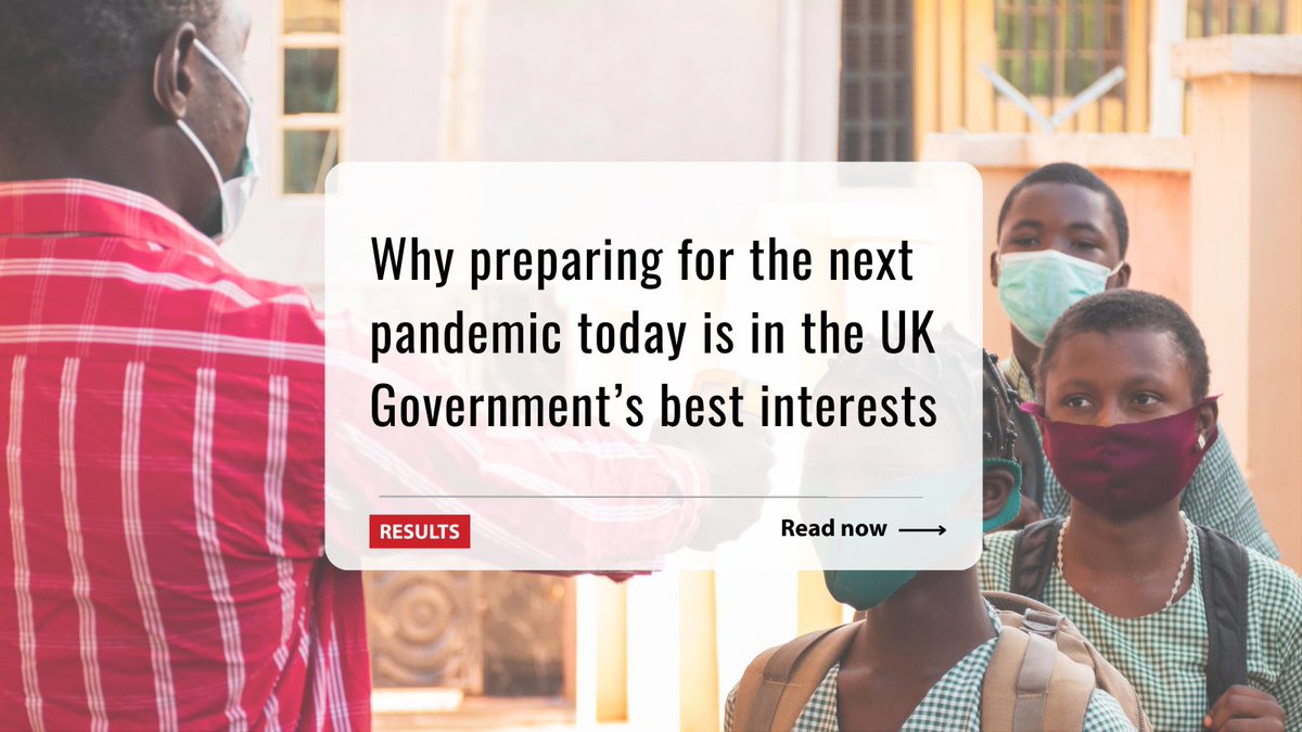 ✍️ New blog: Why preparing for the next pandemic today is in the UK’s best interest Read to find out about the urgent need for the UK Gov to invest in pandemic preparedness and prevent the costly and deadly effects of a future pandemic. ➡️ bit.ly/3qiYNdp