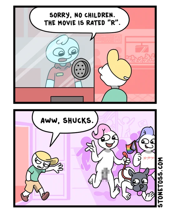 stonetoss comic about movies and Pride