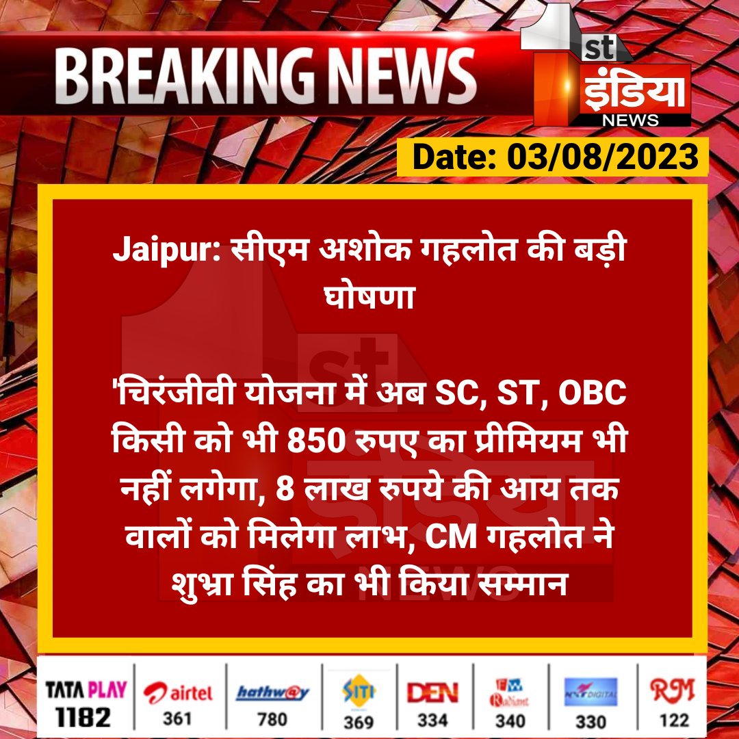 First India News tweet media