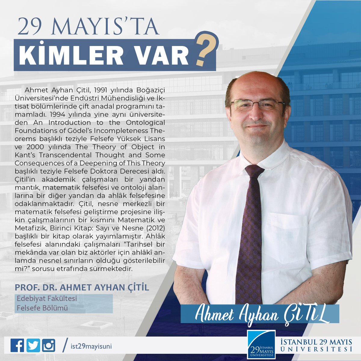 Üniversitemiz alanında söz sahibi akademik kadrosu ile kıymetli öğrencilerini bekliyor!

aday.29mayis.edu.tr

#istanbul29MayısÜniversitesi
#29MayıstaKimlerVar
#TercihVeTanıtımGünleri
#YKS2023