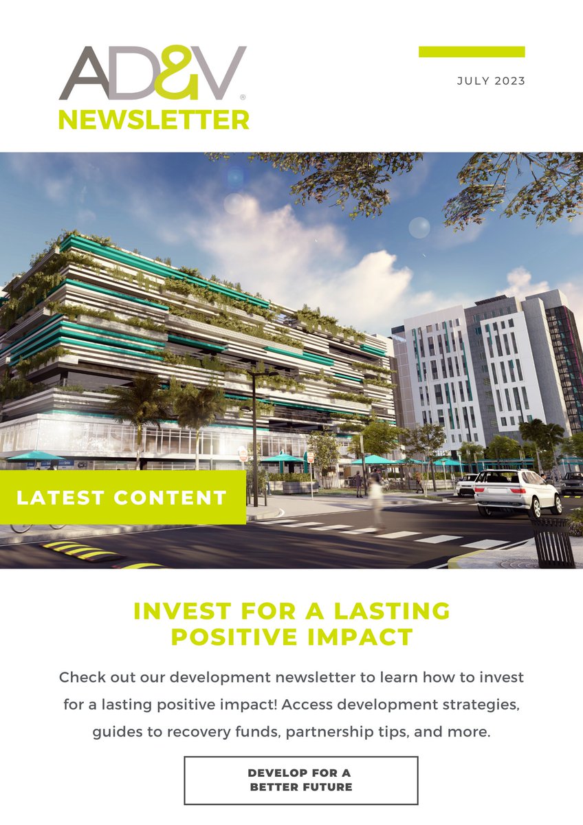 Our July newsletter has arrived! ☀️See the reflections from our 2023 summer interns, learn to invest for a positive impact, explore master planning perspectives, &amp; unveil the layers of successful office culture by clicking here ➡️ bit.ly/3Qpb4aD 📰#advfirm #newsletter