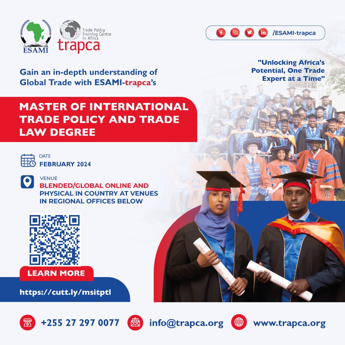 esami_trapca's tweet photo. Embark on a unique journey of mastering Global Trade with ESAMI-trapca's unparalleled Master of International Trade Policy and Trade Law program.

Learn more: https://t.co/tOTmSWMipn

#esamitrapca #trapca #GlobalTrade #MasterProgram #TradePolicy #tradelaw #tradefacilitation https://t.co/n8kuXIp3g1