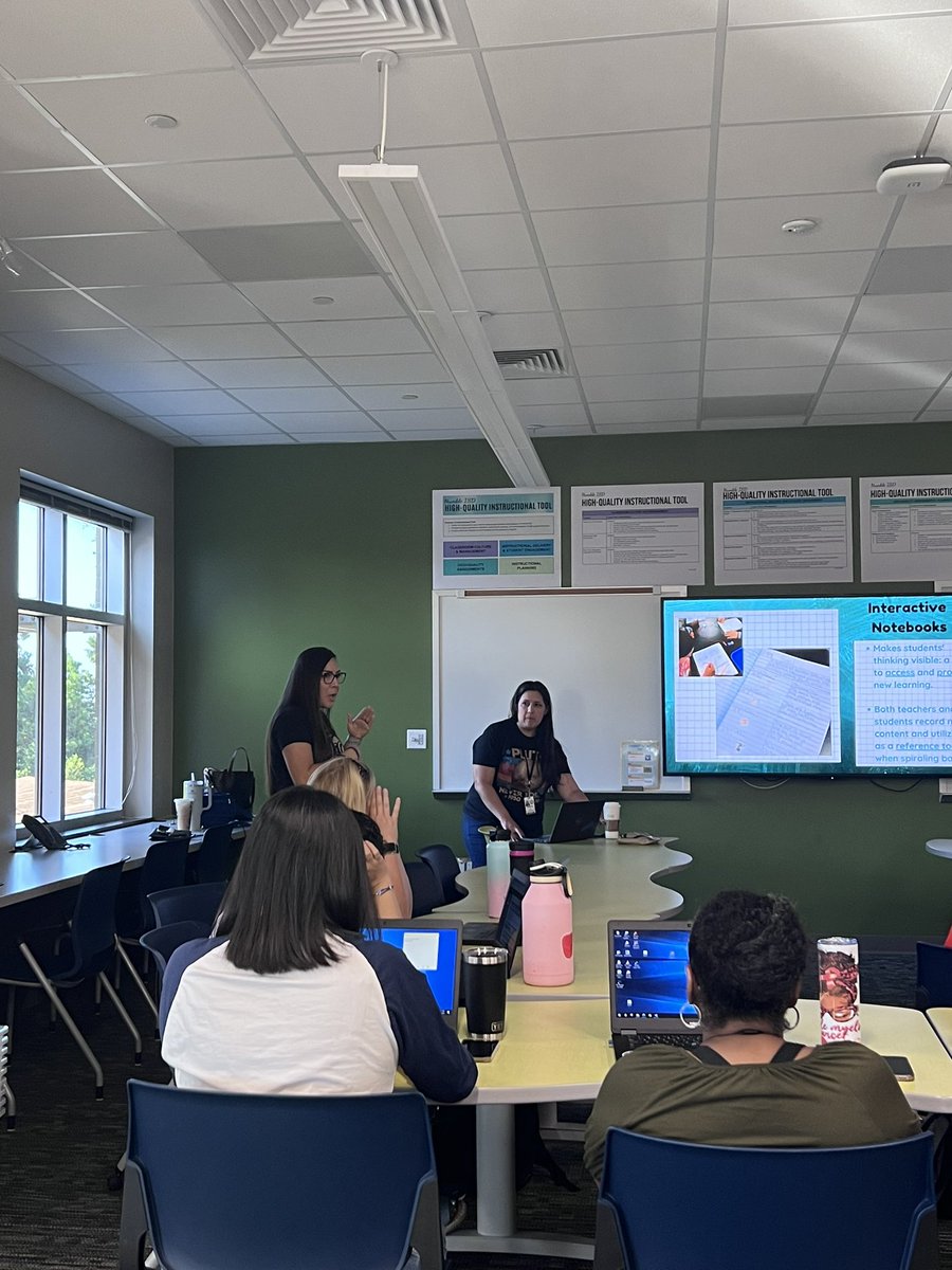 MrsRFiore's tweet photo. Starting the morning out right with @mrshindmon_GE and @SaraYRodrigu3z going over science with grade levels! #geanchored #grovesproud @HumbleISD_GE 🥼🧪🔬 https://t.co/KB1BtcrN5u