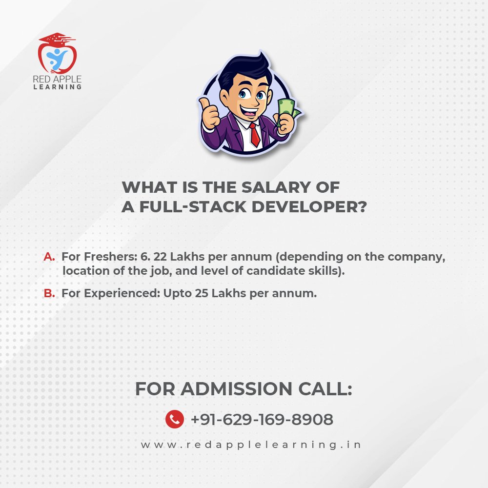 redapplekolkata's tweet photo. 4 Top frequently asked questions for full-stack development! 💯✔

✔ Uplift yourself with our course and get placed in 9 months! 

👉For Admission: visit: https://t.co/53GW9WOGit or Call:  +91 6291698908

#fullstackdevelopment #redapplelearning https://t.co/G4as7XNOtO