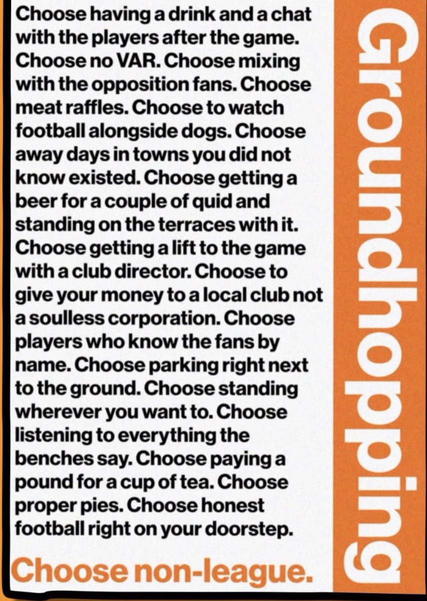 Please, if you can, come and help us with the last minute clean up <a href="/HawksFCOfficial/">Whitehawk FC</a> this coming Sunday, from 10am.

Choose Non-League. 
Always. 
See you there.❤️

#footballforall