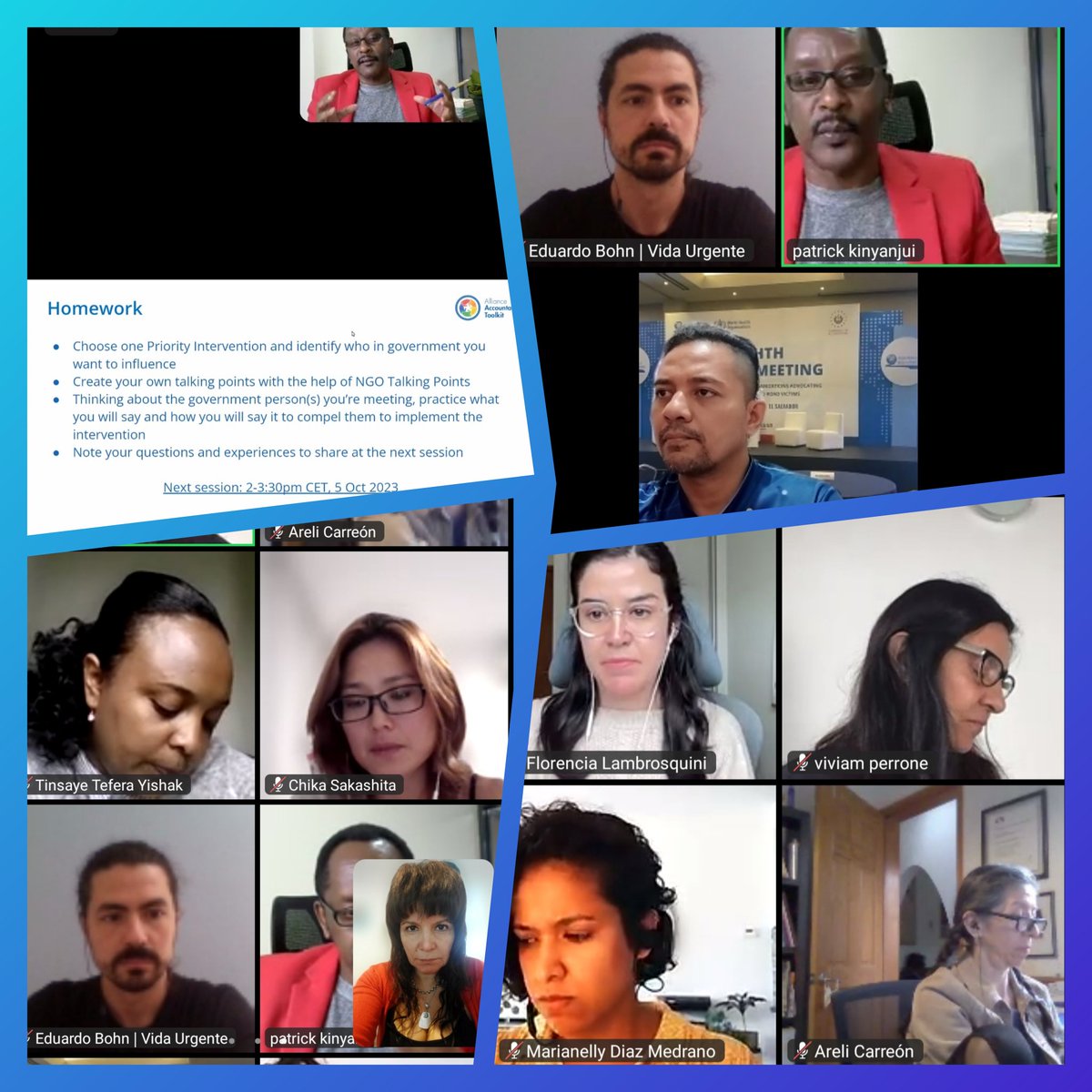 BIENARG's tweet photo. Zoom con las Ong de la @RoadSafetyNGOs  @viviamperroneOK  @florlamb @sanbeatorres https://t.co/eaugjvhZBn
