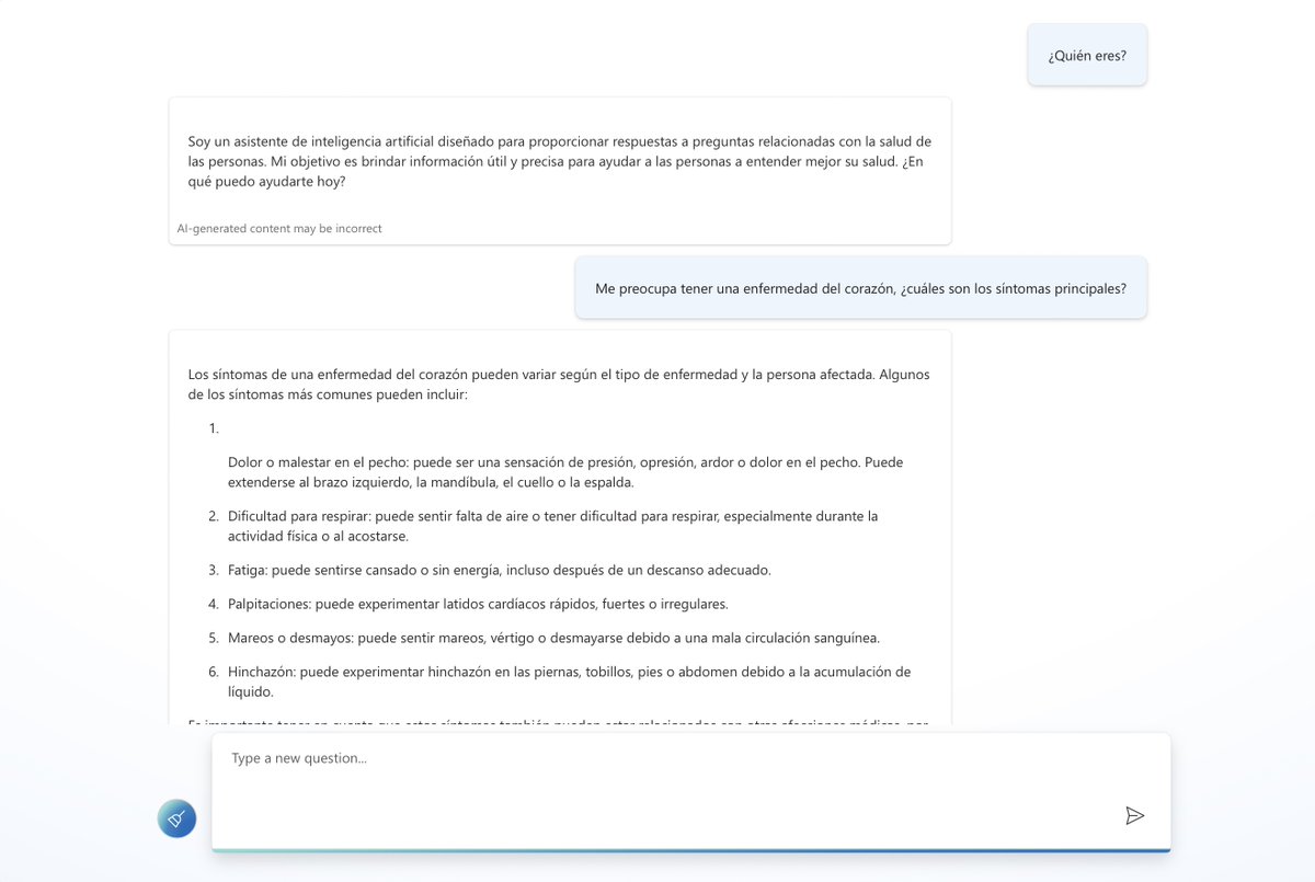 gcjordi's tweet photo. Molt content! A #eHealthAI llancem en fase de proves un primer xatbot d'#IA basat en #LLMs amb capacitat de donar resposta a qüestions medico-sanitàries. El mateix resulta plenament funcional, però s'han de fer algunes consideracions al respecte:
1- Aquest xatbot està programat per ser un assistent general de salut (actuar com un metge o metgessa diguem de família a qui fer-li una primera consulta general)
2- No és un xatbot global de temes fora de la salut (com pot ser ChatGPT) i està personalitzat al seu paper de "doctor de capçalera", el mateix podria ser entrenat per ser un cardiòleg, un oncòleg, etc. De la mateixa manera el seu comportament pot personalitzar-se i fer que no estigui centrat a atendre als pacients i fer-lo per ser utilitzat dins dels sistemes mèdics com assistents dels metges i metgesses i de la resta de professionals sanitaris als hospitals, consultes, etc.)
3- El sistema està en una fase de proves i requerirà la validació clínica -en la qual s'està treballant- per fer que pugui oferir consell o recomanació medico-sanitària d'una manera efectiva.
Aquest "AI Brain" d'@eHealthAIeu vol ser multiplataforma i multiidioma. Això vol dir que podrà ser implementat de diverses maneres segons sigui el seu cas d'ús i que tindrà la capacitat d'interactuar en múltiples idiomes (català, castellà, anglès, etc.).
Finalment, destacar que la seva capacitat de "fine-tuning" ens permetrà, fins i tot, no només convertir-lo en un "metge" especialista, sinó que tingui capacitats molt concretes per respondre qüestions encara més específiques que només tinguin a veure ja no només amb la salut de les persones, sinó que podria fer-se que fos un "professional corporatiu" que només respongui als paràmetres que li assenyali el seu propietari (com a investigador d'un hospital en concret, com a sanitari d'una determinada marca, etc.).
