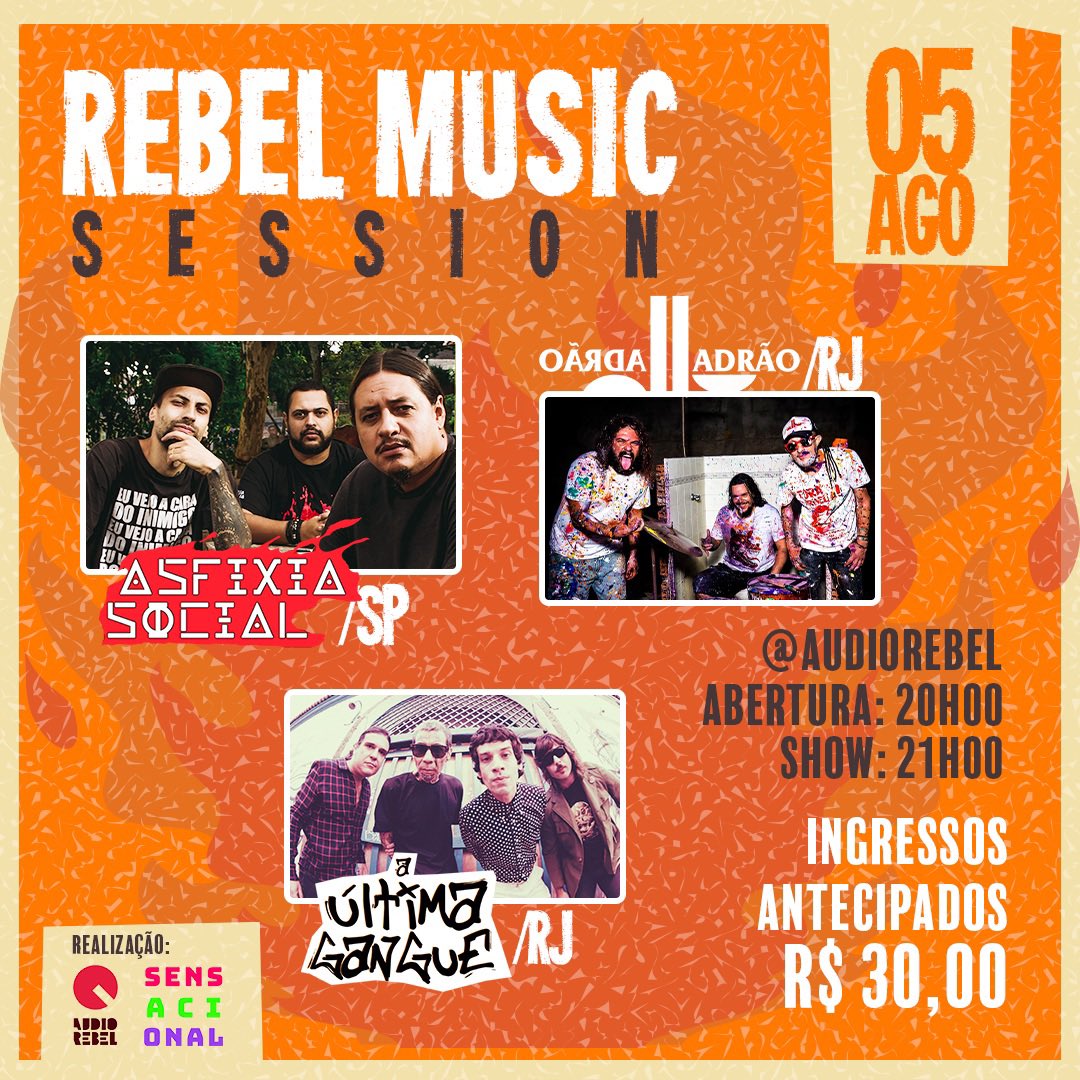 luisotaviolopes's tweet photo. Nesse sábado tem Rebel
music sessions com 3 bandas Fueda na Audio Rebel !! Antecipado 30Lulas #Rock #Gig #RebelSessions https://t.co/VMjOtNfA6d